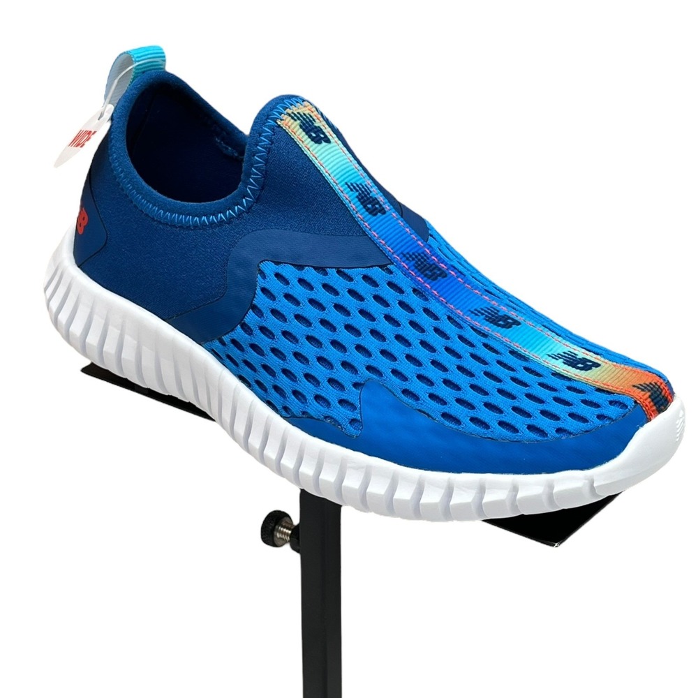New Balance Little Boys Aqua Drift Slip on Water Shoes 13 Wide Blue Sporty Style